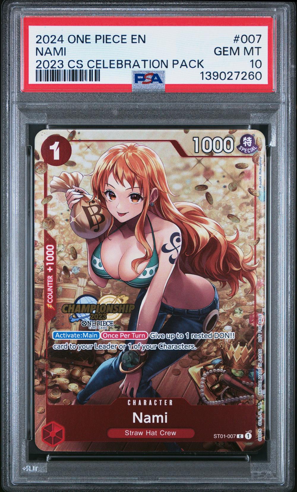 2024 Nami - One Piece One Piece Championship 2023 Celebration Pack